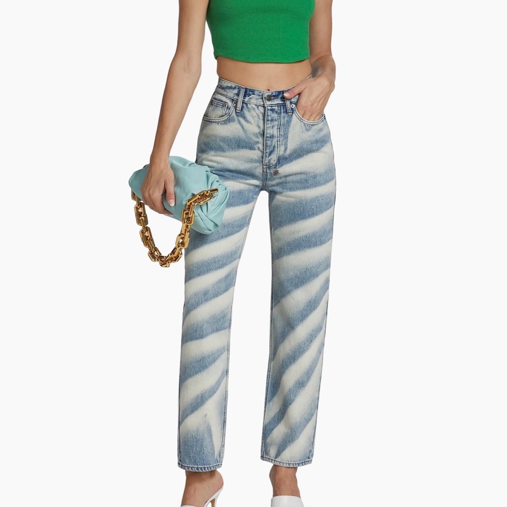 Ksubi Brooklyn Stroke High-Rise Rigid Straight-Leg Jeans